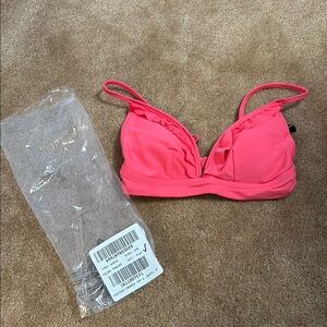 J.Crew Factory Ruffle french bikini top XXS